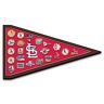 The Bradford Exchange Cardinals Tribute Pin Collection With Pennant Display