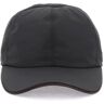 ZEGNA baseball cap with leather trim  - Black - male - Size: Medium