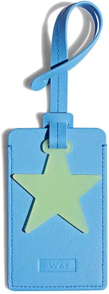 Away The Luggage Tag & Charm Duo in Blue Yellow Star