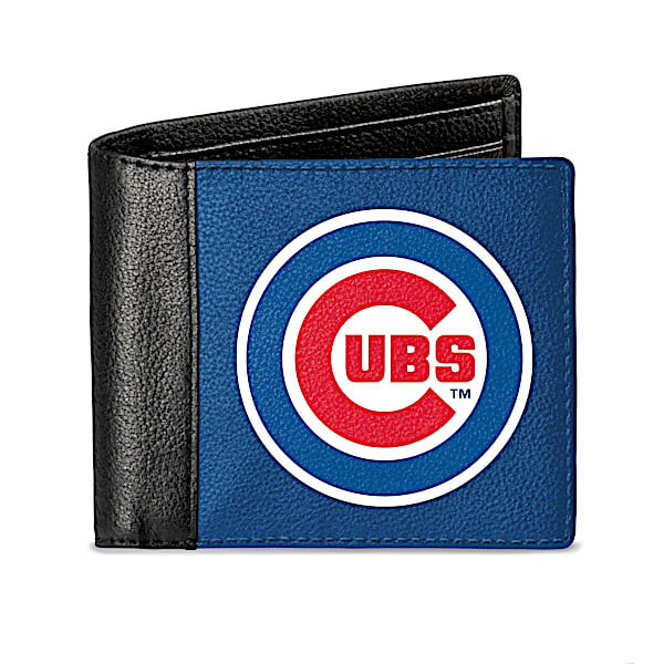 The Bradford Exchange Chicago Cubs Men's RFID Blocking Leather Wallet