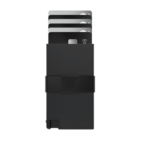 Aluminum Cardholder Smart Wallet Slim Hard Trackable RFID Matte Black Ekster®