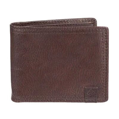 Men's Columbia Genuine Leather Traveler Extra-Capacity Wallet, Brown