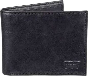 LEVI Men's Levi's RFID-Blocking Passcase Wallet, Black