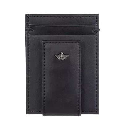 Dockers Men's Dockers RFID-Blocking Slim Front-Pocket Wallet with Magnetic Money Clip, Black