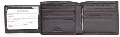 Royce Leather Bifold Wallet, Black