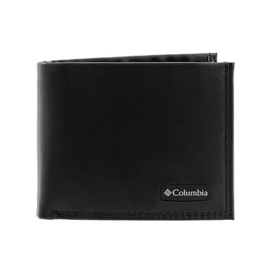 Columbia Men's Columbia RFID Synthetic Leather Extra Capacity Slimfold Wallet, Black
