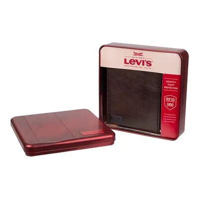 Levi's Men's Levi's RFID-Blocking Extra Capacity Traveler Wallet, Brown