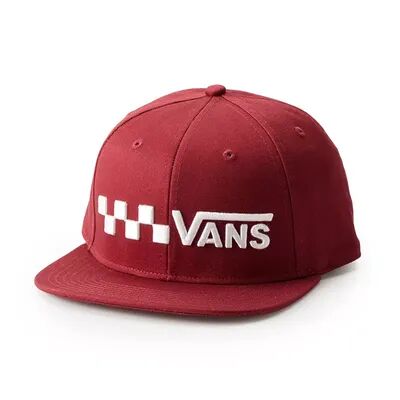 Vans Men's Logo Snapback Hat, Med Red