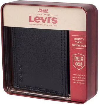 Levi's Men's Levi's RFID-Blocking Traveler Wallet, Black