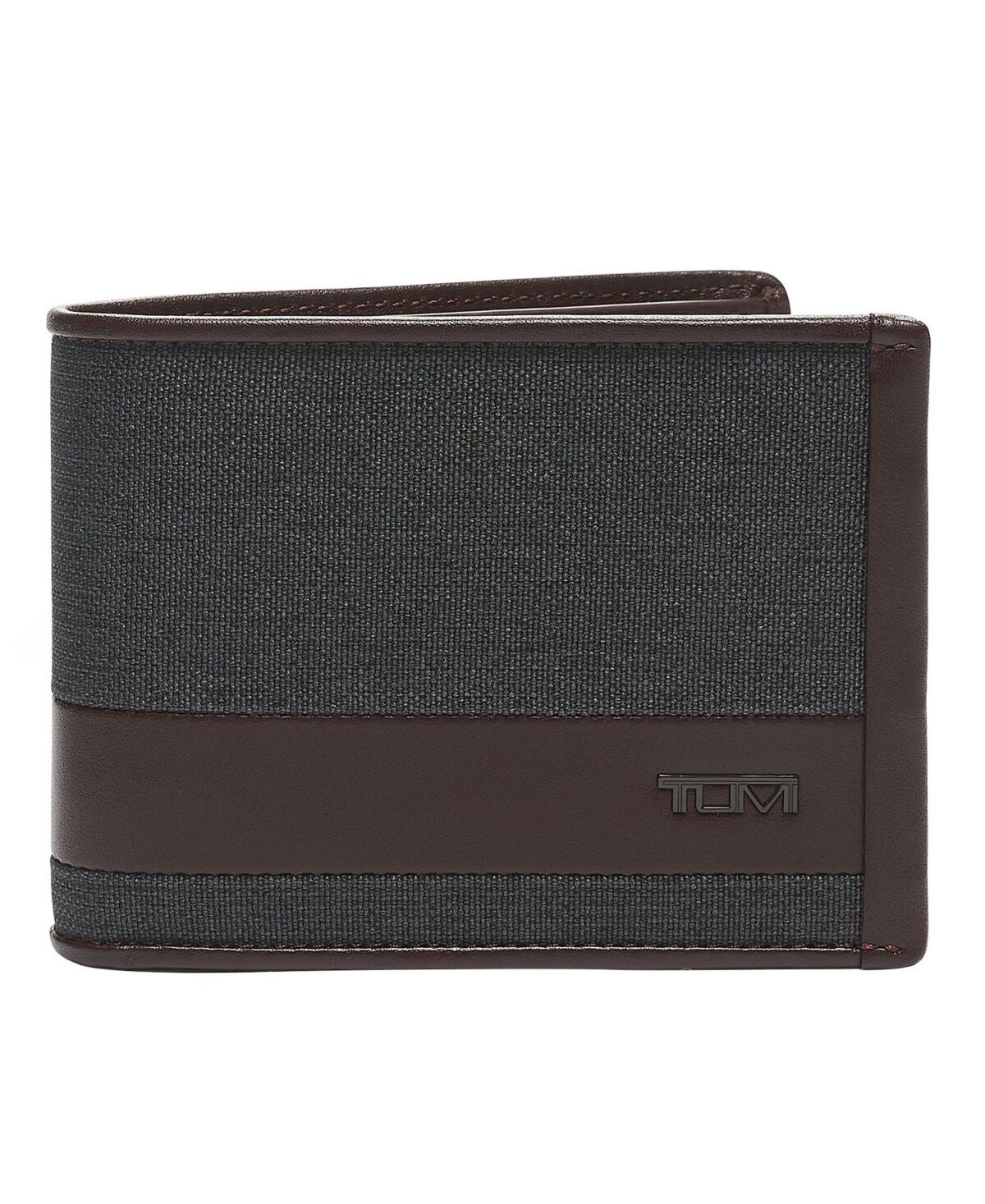 Tumi Men's Alpha Slg Double Billfold Wallet - Charcoal