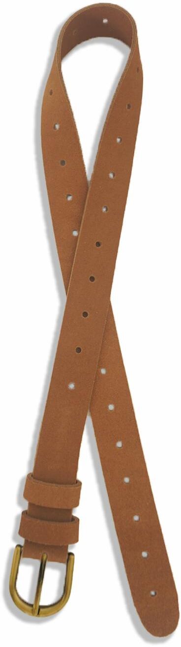 Paneros Clothing Women's Isabel Suede Belt - Caramel tan