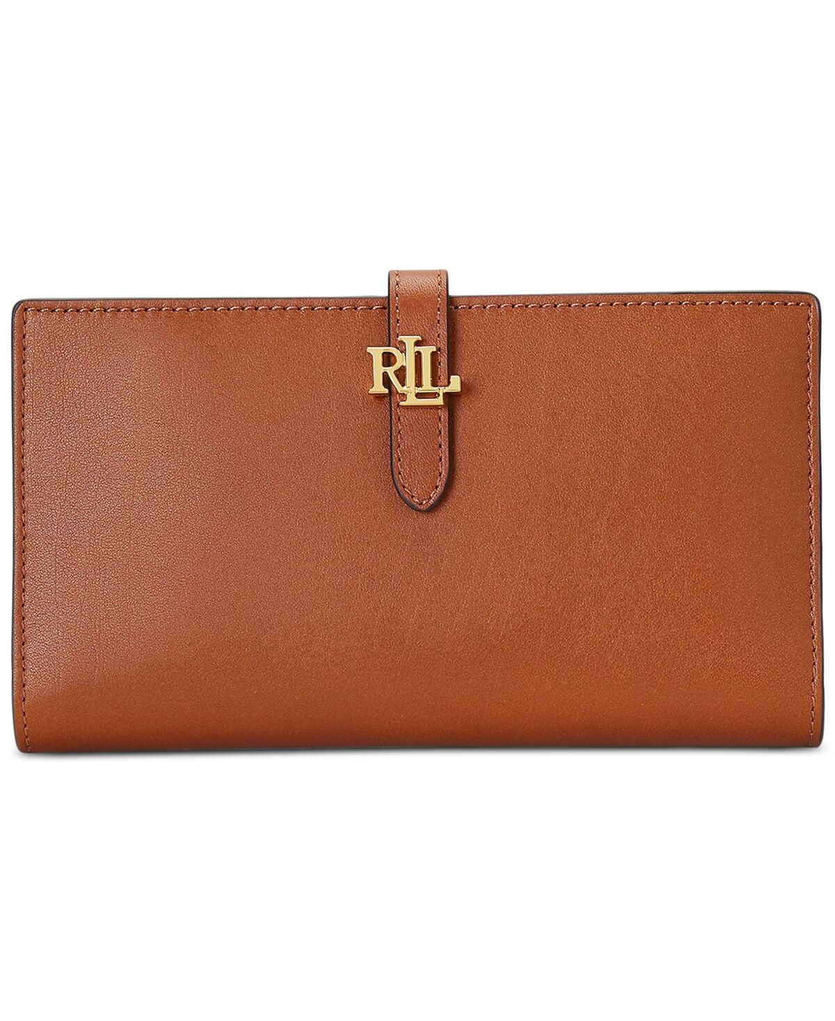 Lauren Ralph Lauren Logo Leather Bifold Wallet - Lauren Tan