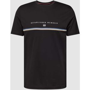 Christian Berg Men T-Shirt mit Brand-Detail, Größe XL - EUR - Black - XL