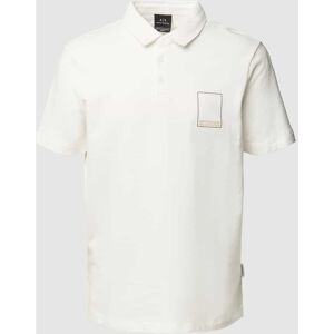 ARMANI EXCHANGE Regular Fit Poloshirt mit Label-Detail, Größe S - EUR - Offwhite - S