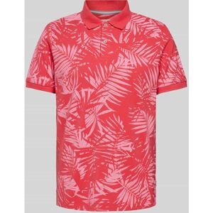 s.Oliver RED LABEL Slim Fit Poloshirt mit Label-Detail, Größe L - EUR - Rot - L