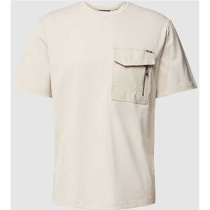 Antony Morato T-Shirt mit Brusttasche und Label-Detail, Größe L - EUR - Beige - L