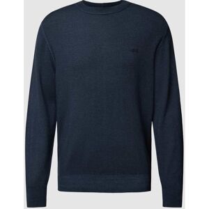 Boss Orange Strickpullover mit Label-Detail Modell 'Astefe' - men - BLAU - S