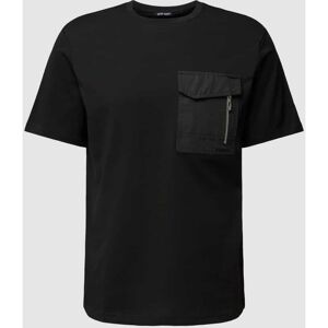 Antony Morato T-Shirt mit Brusttasche und Label-Detail, Größe XL - EUR - Black - XL