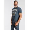 Man's World T-Shirt, mit modischem Print  blau blau