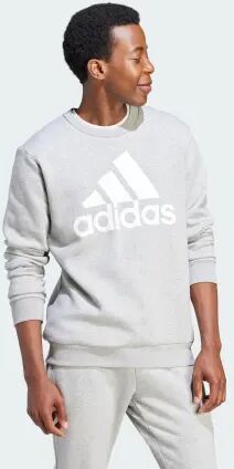 Adidas Essentials Fleece Big Logo Sweatshirt Grey XS - Men Lifestyle Sweatshirts XS