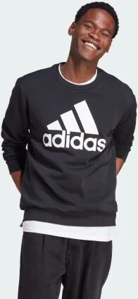 Adidas Essentials Fleece Big Logo Sweatshirt Black 2XL - Men Lifestyle Sweatshirts 2XL