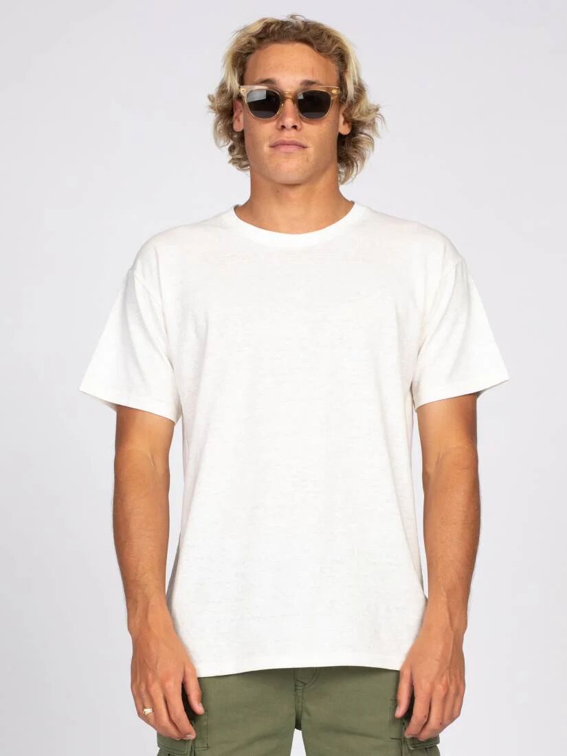 Rusty One Hit Hemp Short Sleeve Tee - White Rusty Australia, S / White