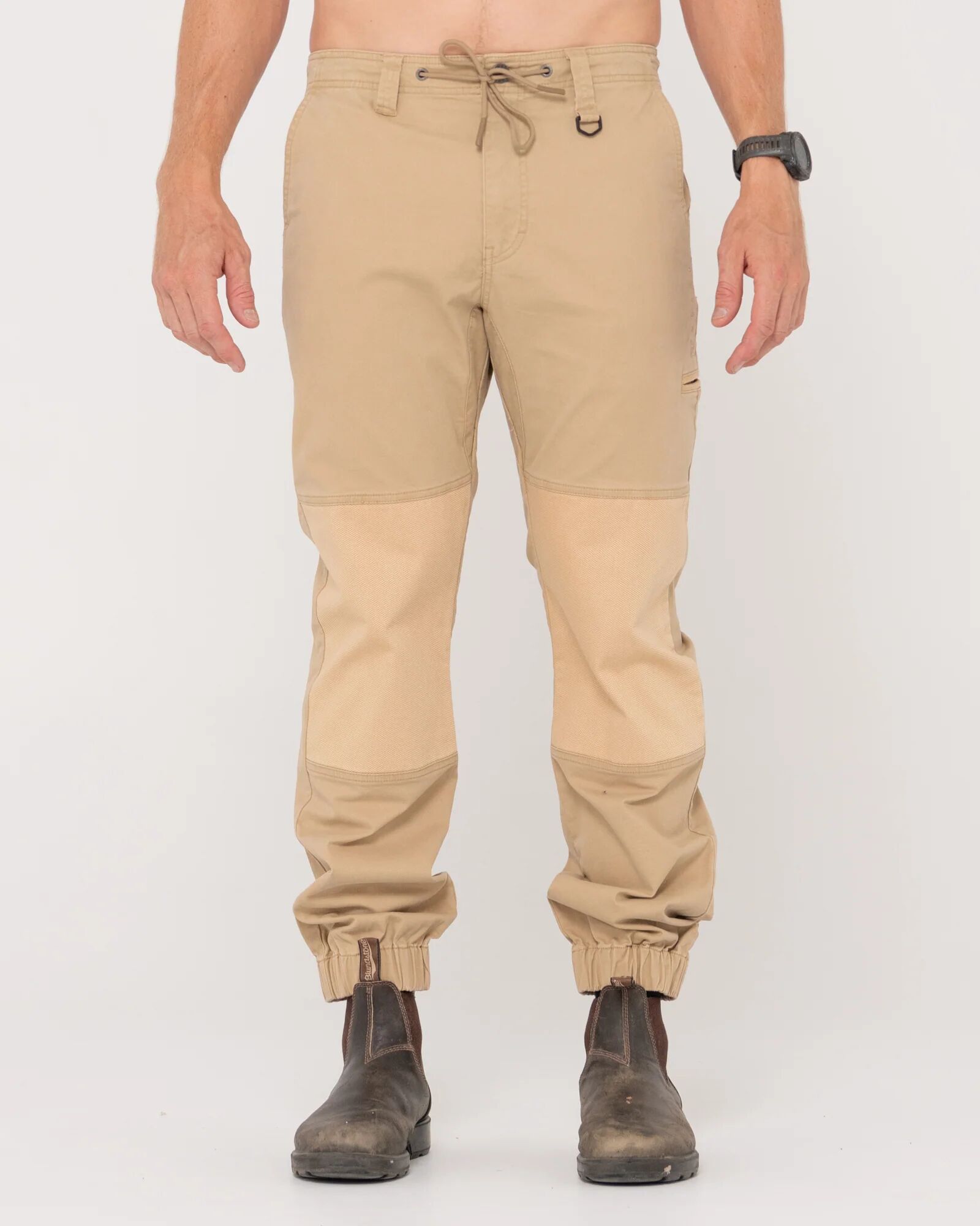 Rusty Under Taking Cuffed Pant - Khaki Rusty Australia, 34 / Khaki