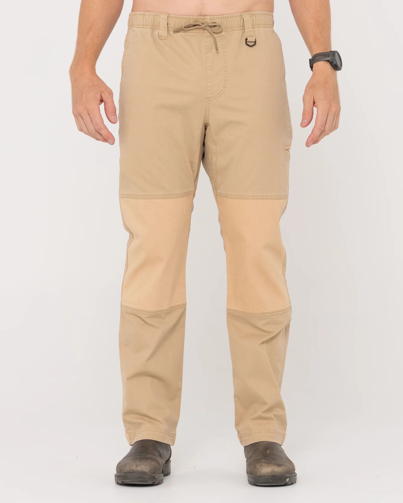 Rusty Heavy Lifts Elastic Pant - Khaki Rusty Australia, 32 / Khaki