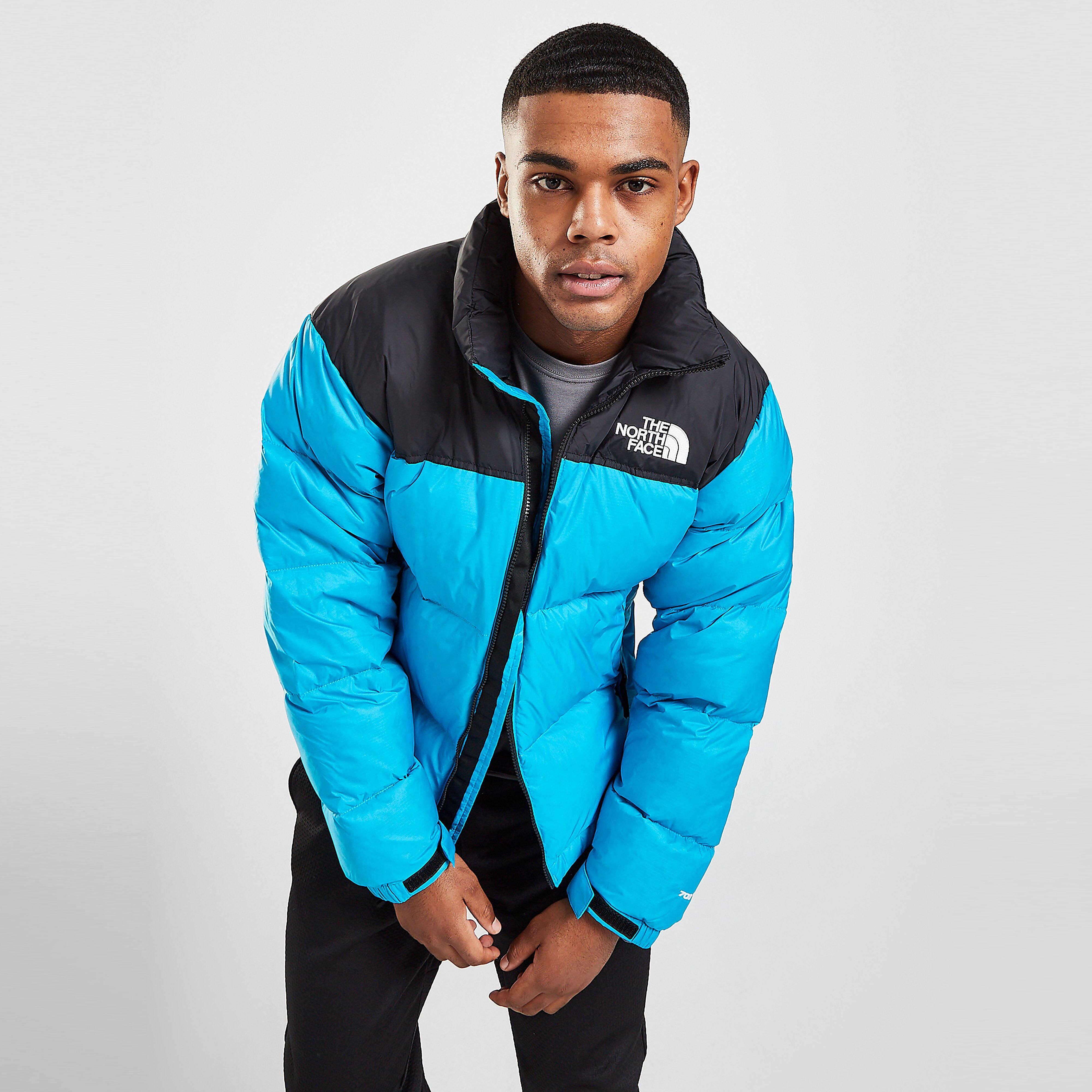 The North Face Padded Nuptse Jacket - Blue/Black - Mens  size: M