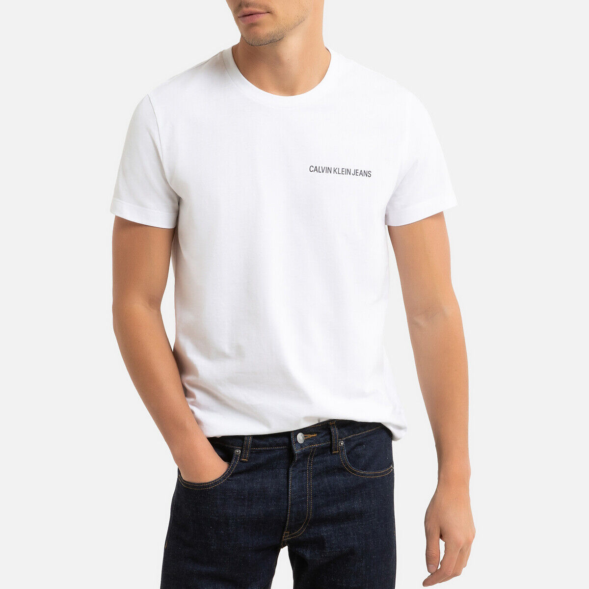 CALVIN KLEIN JEANS T-shirt col rond manches courtes