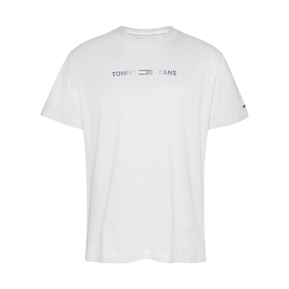 TOMMY JEANS T-shirt logo irridescent Shine Small Text