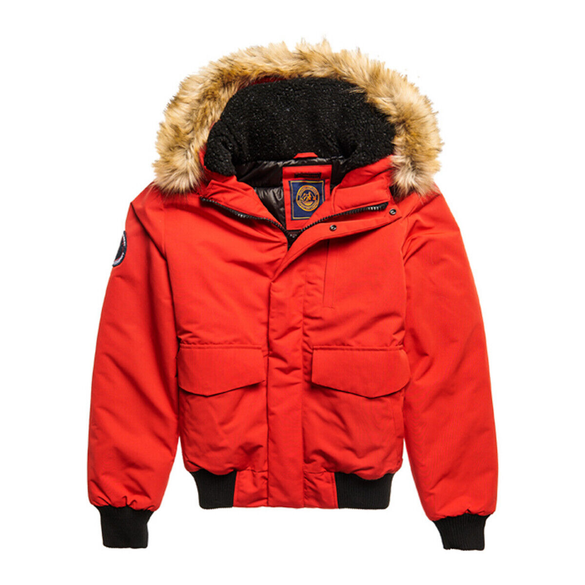 SUPERDRY Blouson bomber chaud zippé à capuche Everest