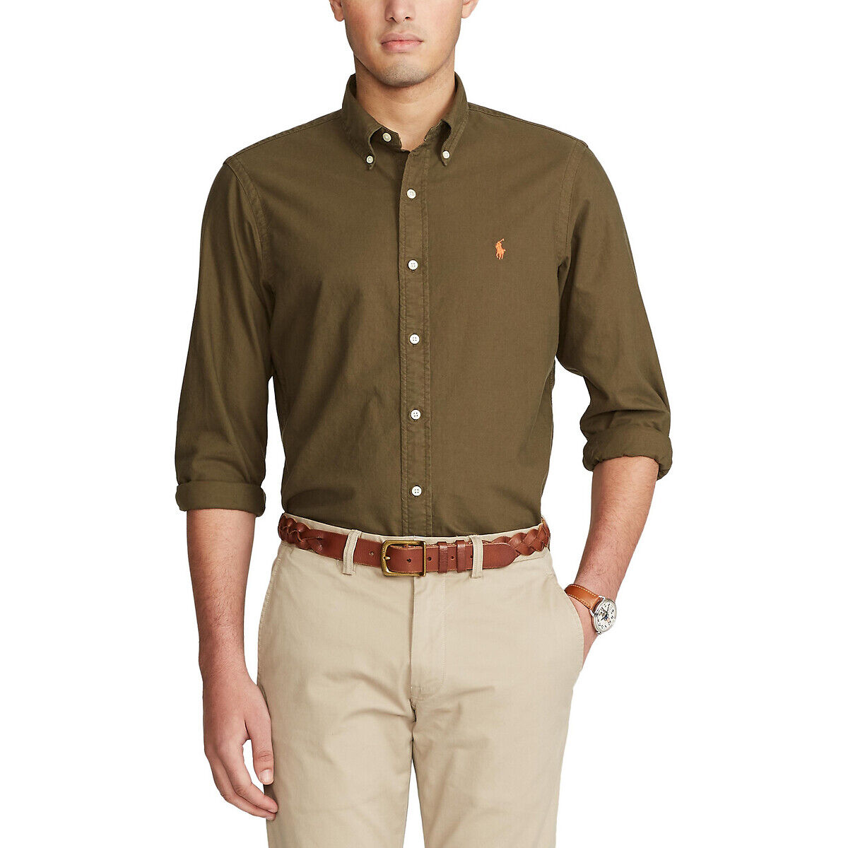 POLO RALPH LAUREN Chemise slim en oxford garment dyed