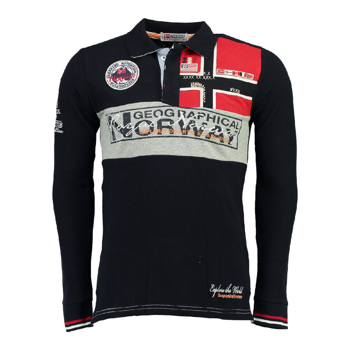 GEOGRAPHICAL NORWAY Polo manches longues droit Kerad