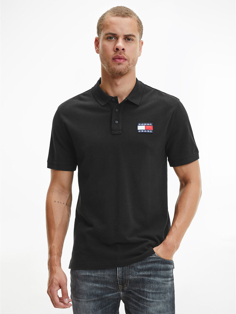 TOMMY JEANS Polo slim maille piquée Tommy Badge