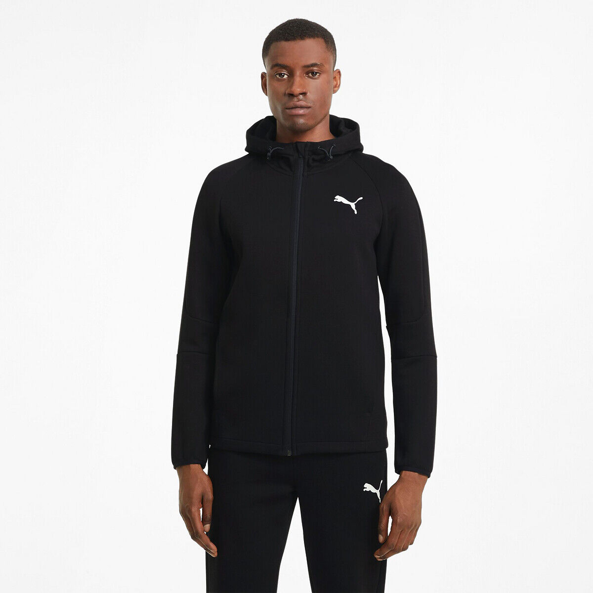 PUMA Sweat zippé à capuche evostripe