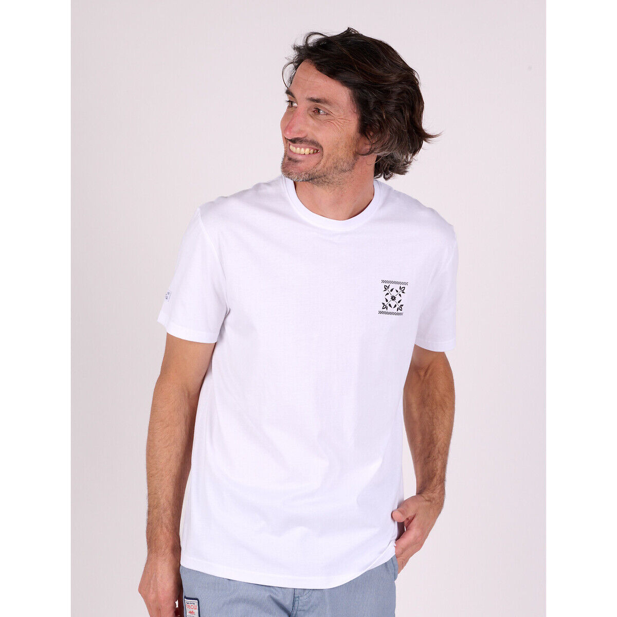 OXBOW T-shirt col rond manches courtes graphique