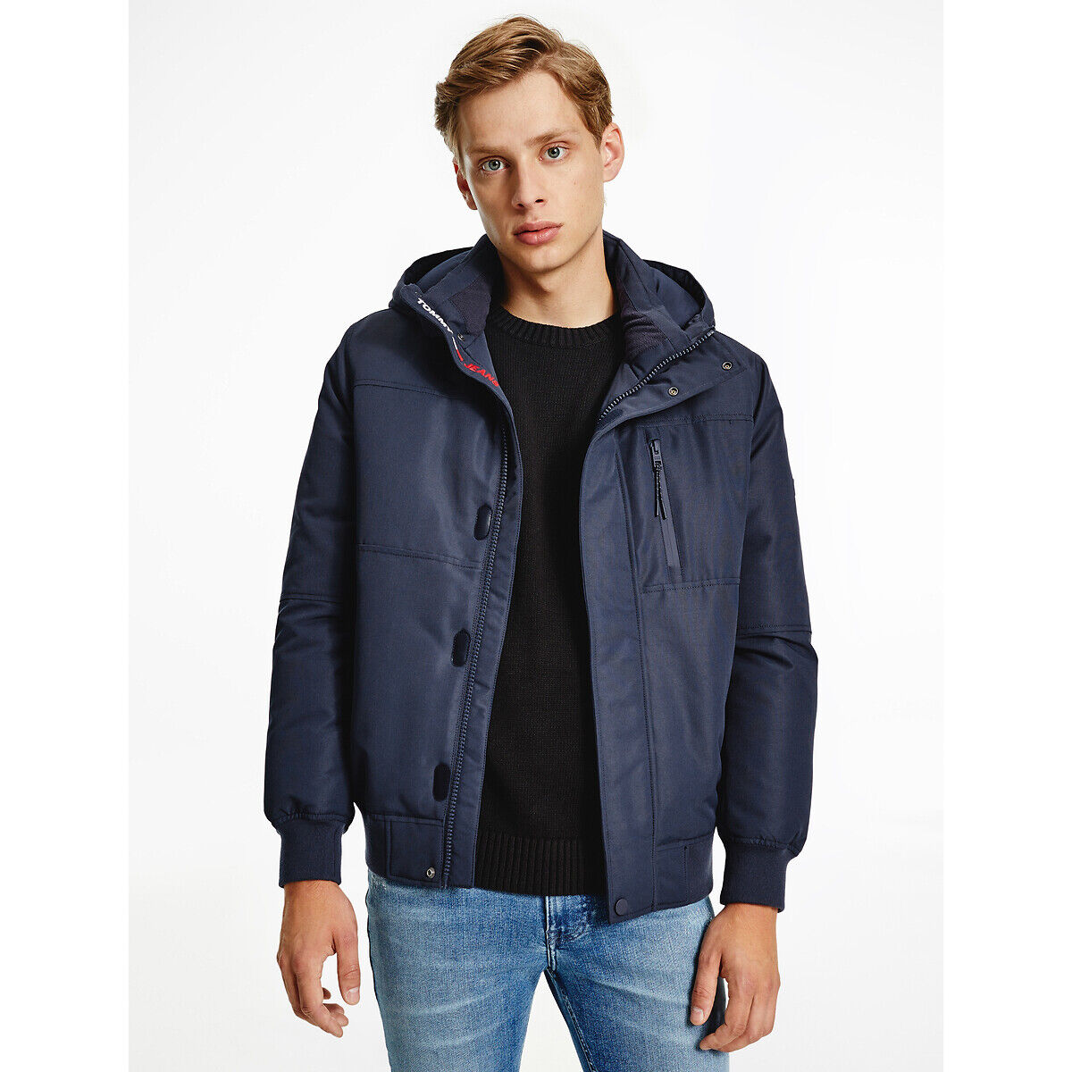 TOMMY JEANS Blouson bomber chaud à capuche Tech