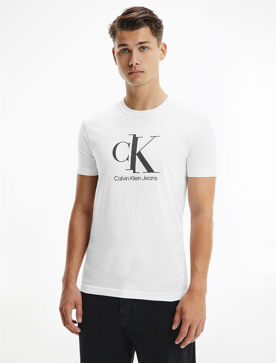 CALVIN KLEIN JEANS T-shirt col rond Spliced CK