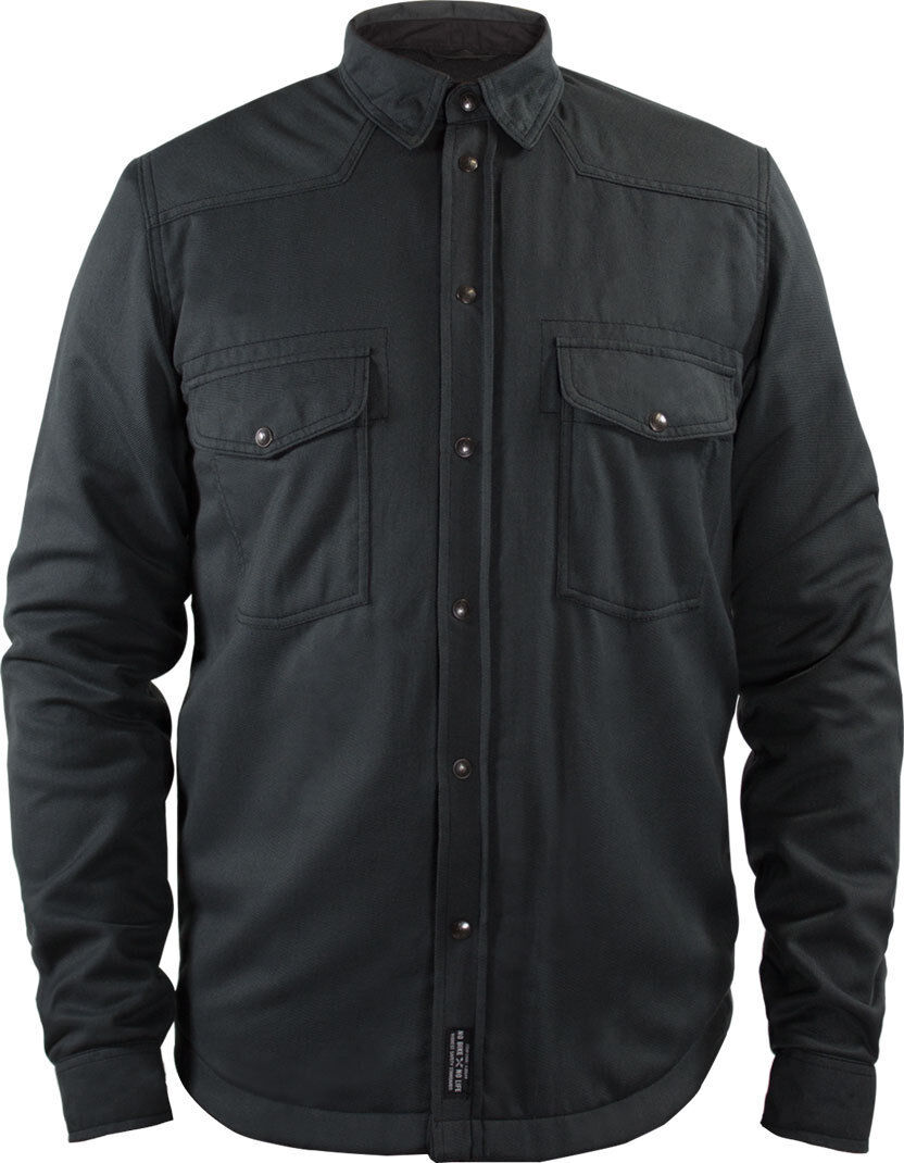 John Doe Lumberjack Basic Chemise de moto Noir Gris 3XL