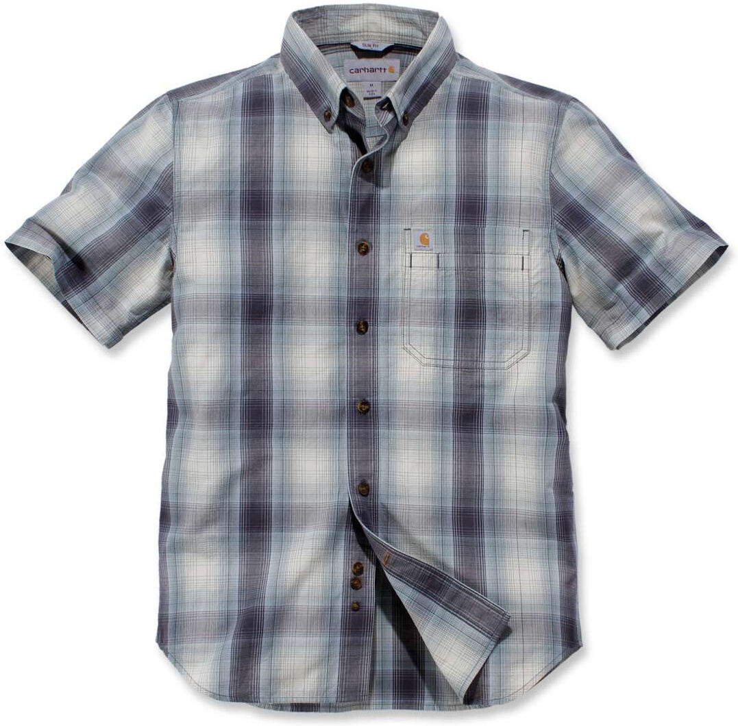 Carhartt Essential Plaid Short Sleeve chemise Bleu 2XL