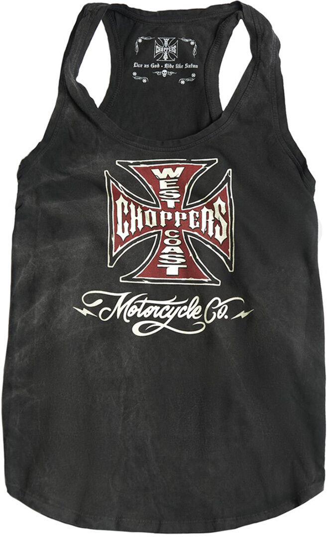 West Coast Choppers Motorcycle Co. Débardeur dames Noir XL