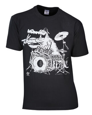 Rock You T-Shirt Kroko-Power L Black