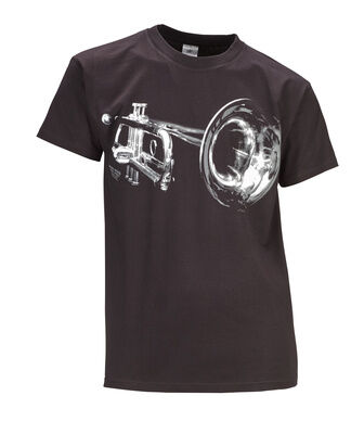 Rock You T-Shirt Space Trumpet L Black with high quality imprint