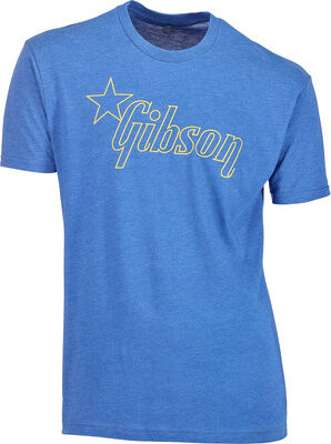 Gibson T Shirt Star Logo L Royal blue