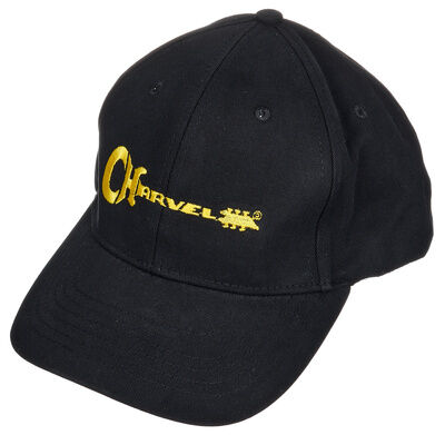 Charvel Guitar Logo Flexfit Basecap Black with embroidered Charvel logo