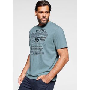 Man's World T-Shirt, mit Print blau-grau  L (52/54)