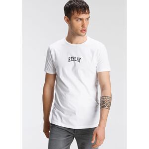 Replay T-Shirt, mit Markenprint weiss  S (44/46)