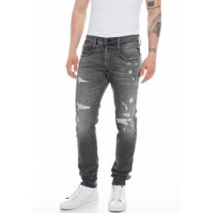 Replay Slim-fit-Jeans »ANBASS HYPERFLEX BIO« dark grey used BW75G  32