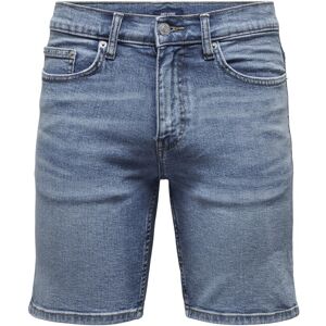 ONLY & SONS Shorts »ONSPLY DBD 9277 PIM DNM SHORTS« medium blue  XL